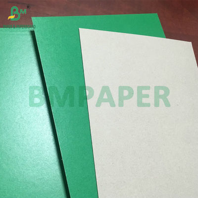 Ketahanan 2mm 2.5mm Green Coated Grey Back Cardboard Untuk Membuat Box