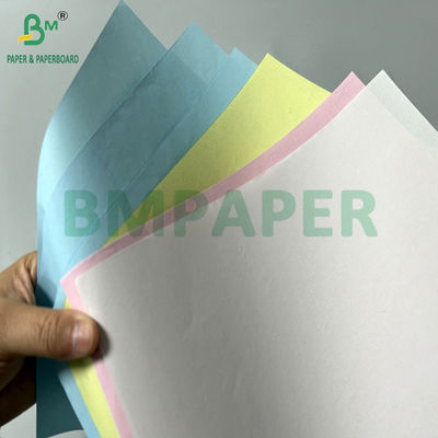 75gr 21.6 x 27.9cm NCR Karbonless Paper Dengan CFB Pink Biru Kuning