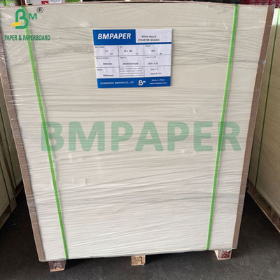 0.7mm 385gsm Premium Absorbent Coaster Board 70x100cm Lembar putih alami