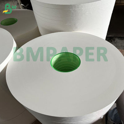 Custom Logo Printed Biodegradable 28gsm Putih Food-Grade Straw Wrap Paper Untuk Individu Minum Straw Packaging