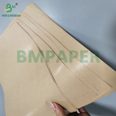 60gm Ribbed Brown Craft Paper Untuk Membungkus Hadiah tahan air mata 70 x 100cm