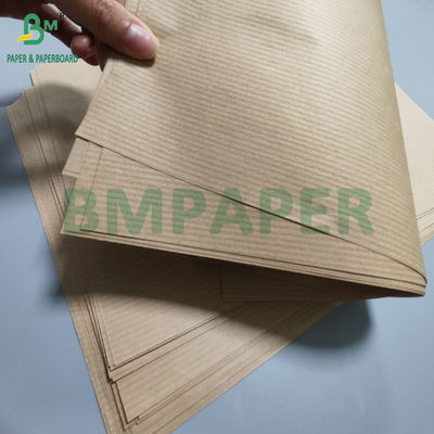 60gm Ribbed Brown Craft Paper Untuk Membungkus Hadiah tahan air mata 70 x 100cm