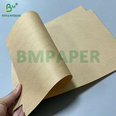 60 gram 30in Lebar 1 Sisi MG Pure Brown Ribbed Kraft Paper Untuk Paket