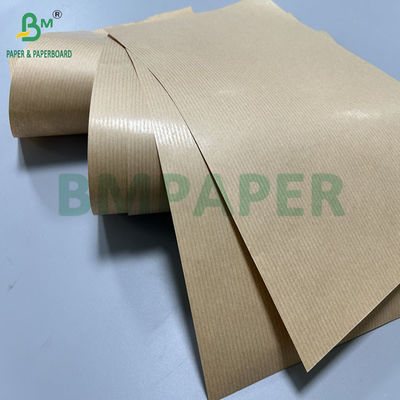 60 gram 30in Lebar 1 Sisi MG Pure Brown Ribbed Kraft Paper Untuk Paket