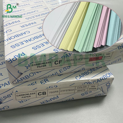 56g - 78g Digital Autocopy NCR Surat Kertas Ukuran 8/2 x 11inches Gambar Hitam