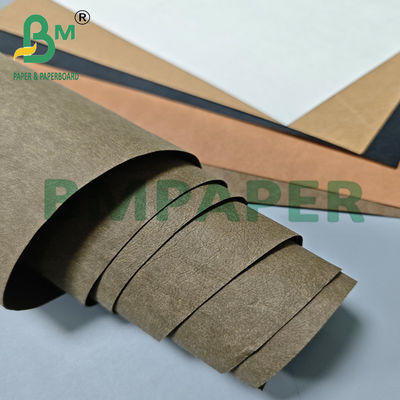0.3mm 0.7mm Warna cokelat muda tahan lama Kraft Tex Paper untuk penyimpanan makanan