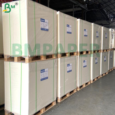 75g-190g Kekuatan Tinggi Kertas Kraft Putih Ramah Lingkungan untuk Kemasan dan Kantong Makanan
