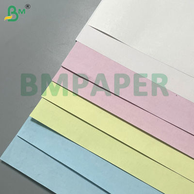 48g 80gsm Putih / Pink / Berwarna-warni NCR Carbonless Copy Paper Surat Ukuran 8.5 &quot;x11&quot; &amp; 8.5 &quot;x14&quot; untuk Waybill &amp; Forms Image Hitam
