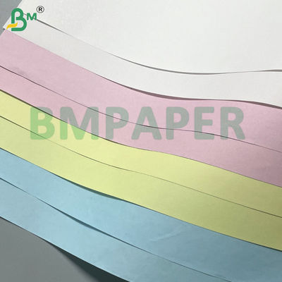 48g 80gsm Putih / Pink / Berwarna-warni NCR Carbonless Copy Paper Surat Ukuran 8.5 &quot;x11&quot; &amp; 8.5 &quot;x14&quot; untuk Waybill &amp; Forms Image Hitam