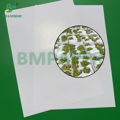 40 - 90gm Kertas bungkus Buah Putih Untuk Anggur Sayuran Kemasan Tahan Air