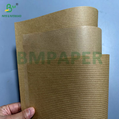 60gm 70gm 70x 100cm Brown Dilapisi 1 sisi Ribbed Kraft Paper Untuk Food Wrap Bag