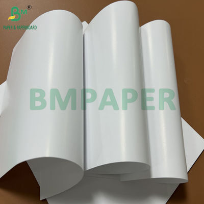 8.5 X 17 inci 70 gram 80 gram Offset Printing Satu Sisi Lapisan Seni Kertas Untuk Brosur