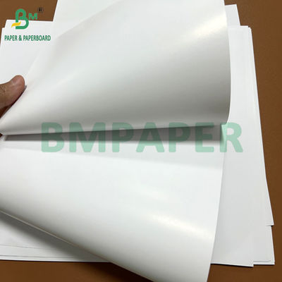 8.5 X 17 inci 70 gram 80 gram Offset Printing Satu Sisi Lapisan Seni Kertas Untuk Brosur