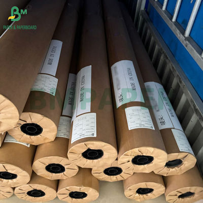 40g - 80g White Plotter Marker Paper Rolls Untuk Pattern Tekstil 72" Lebar X 400 Yards Panjang
