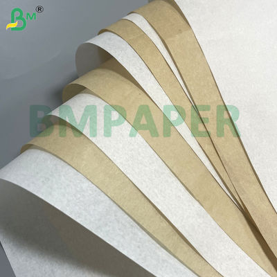 50gm 60gm Kertas tahan panas tahan lemak untuk kemasan makanan berlemak Brown & White Kit3 Kit5 Kit7 Kelembaban tahan daur ulang