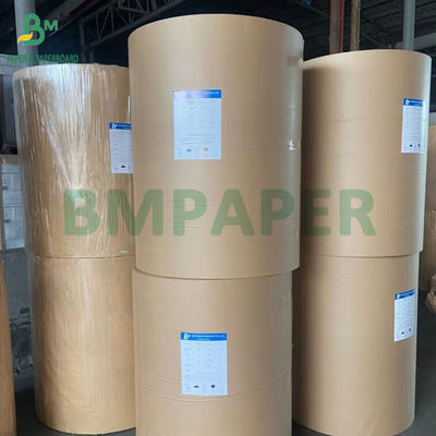 Gulungan Kertas Kraft Coklat Bergaris Bergaris 40GSM 50GSM 60GSM 750MM 1000MM