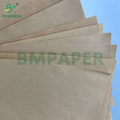 Gulungan Kertas Kraft Coklat Bergaris Bergaris 40GSM 50GSM 60GSM 750MM 1000MM