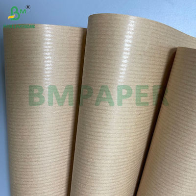 Gulungan Kertas Kraft Coklat Bergaris Bergaris 40GSM 50GSM 60GSM 750MM 1000MM
