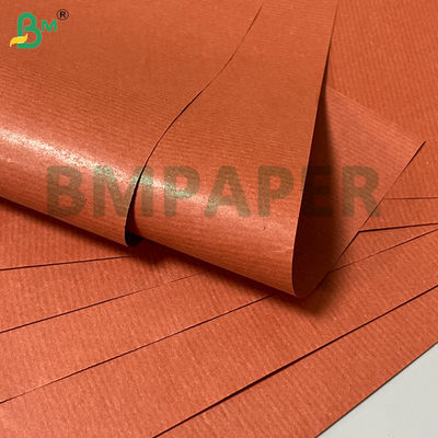 43gsm Fleksibel Bernafas Merah Bergaris Kraft Paper Roll 750mm 800mm Untuk Membungkus Hadiah