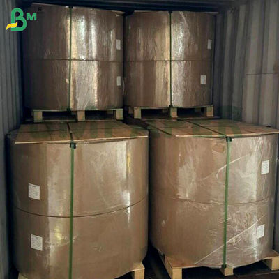 43gsm Fleksibel Bernafas Merah Bergaris Kraft Paper Roll 750mm 800mm Untuk Membungkus Hadiah