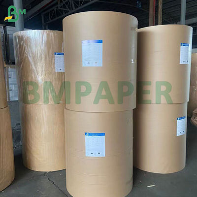 Kertas Kraft Bergaris Food Grade 50gsm 60gsm 80 x 1100mm Untuk Kantong Pembungkus Makanan