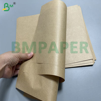 Kertas Kraft Bergaris Food Grade 50gsm 60gsm 80 x 1100mm Untuk Kantong Pembungkus Makanan