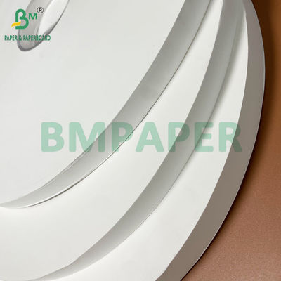 Gulungan Kertas Kraft Pulp Kayu Alami 28grs 29mm 33mm Untuk Pembungkus Sedotan