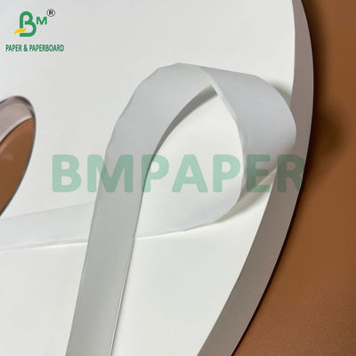 Gulungan Kertas Kraft Pulp Kayu Alami 28grs 29mm 33mm Untuk Pembungkus Sedotan
