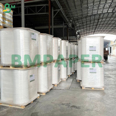 Gulungan Kertas Pembungkus Putih Food Grade 28gsm Untuk Sedotan Sekali Pakai