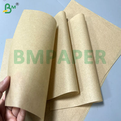 Kertas Sandwich Tahan Minyak Coklat 30gsm 35gsm Untuk Pembungkus Makanan 18x18"