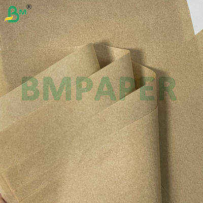 Brown White Natural Compostable Greaseproof Paper 45gsm Untuk Wrap Liner Hot Dog Packing