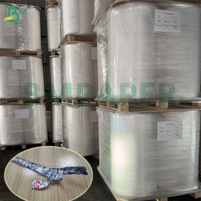 Kertas Pembungkus Jerami 26gsm 28gsm Kekuatan Tinggi Ramah Lingkungan 32MM