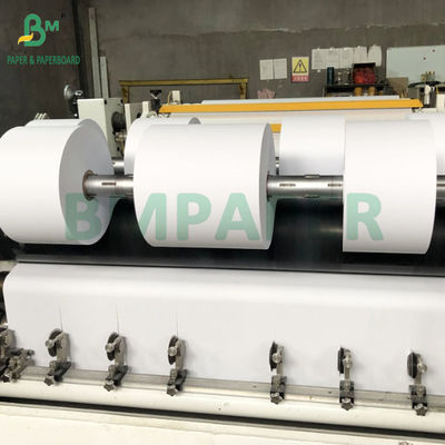 Gulungan Jumbo Kertas Termal Lapis Atas 55gsm 65gsm 75gsm 80gsm Gambar Hitam