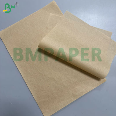 40gm Kit 7 Unbleached Greaseproof Paper Rolls Untuk Fast Food Packaging 350mm 635mm 916mm