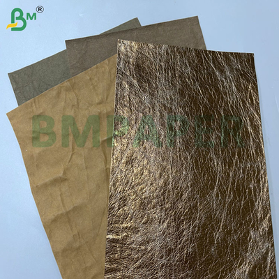 0.55mm 0.8mm 150cm Lebar Warna Emas Brown Kerut Kertas Jacron Untuk Tas Wanita