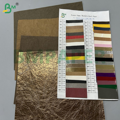 0.55mm 0.8mm 150cm Lebar Warna Emas Brown Kerut Kertas Jacron Untuk Tas Wanita