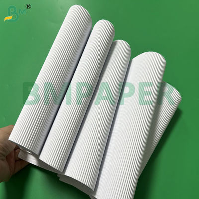 1.1mm Putih Single Face F Flute Goresan Kertas Untuk Paket Karton 787 x 1092mm