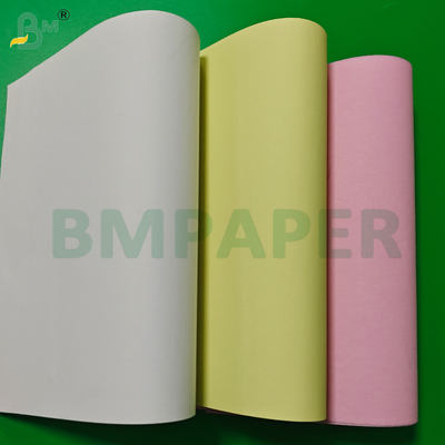 Gulungan Kertas NCR Gambar Jelas Putih Merah Muda Hijau Kuning 75gsm 80gsm