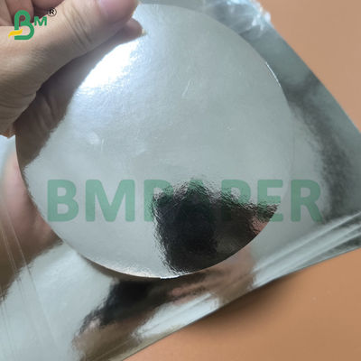 Perak Foil Cermin Kertas Kardus Satu Sisi Lembar Kertas Metal