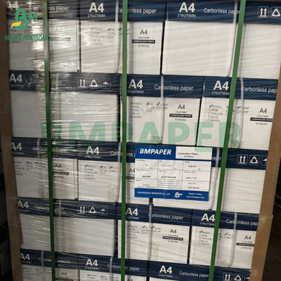 Top Face Pink Yellow Back Face White 70g 80g A4 Size Carbonless Paper