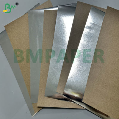 Kertas Aluminium Laminasi Kraft Belakang 200gram 250gram Untuk Mengemas Barang Kering 70 x 100cm