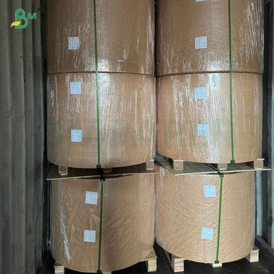 260GSM+ 18GSM FDA Bamboo Kraft Paper Degradable Dengan PE / PLA Coated Cup Stock Paper