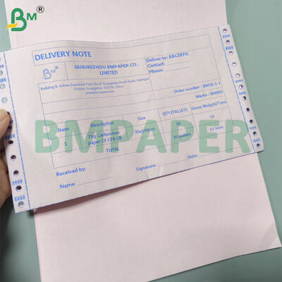Kertas biasa 20lb Karbonless 8.5 "x 11" Kertas NCR multi-warna