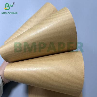 70gm 80gm Lapisan MG Ribbed Kraft Paper Untuk Kantong Makanan 40cm 50cm Reel