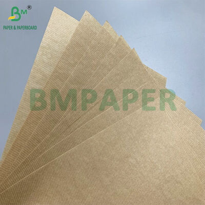 Premium Natural 50gsm 60gsm Ribbed Kraft Paper untuk pembungkus hadiah dan kerajinan