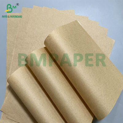 Premium Natural 50gsm 60gsm Ribbed Kraft Paper untuk pembungkus hadiah dan kerajinan