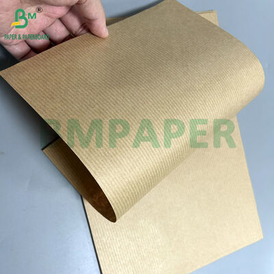 60gm Lapisan MG Ribbed Kraft Paper Untuk Bunga Bungkus 7kg x 75cm gulungan