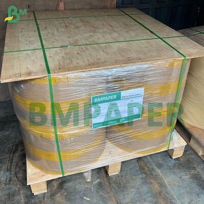 Kertas Kraft Dilapisi PE Tahan Air Putih Segel Panas Tingkat Makanan