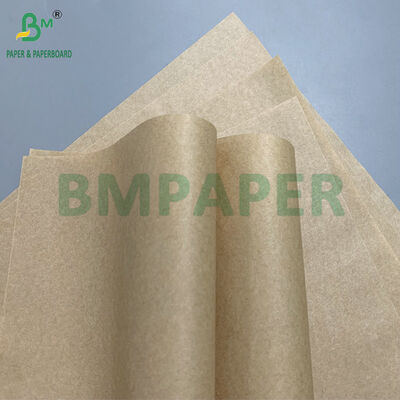 Tidak beracun tahan lemak 30gsm 35gsm Brown Greaseproof Paper Sandwich Wrap untuk Chips Burger