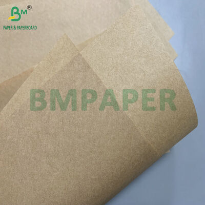 Tidak beracun tahan lemak 30gsm 35gsm Brown Greaseproof Paper Sandwich Wrap untuk Chips Burger